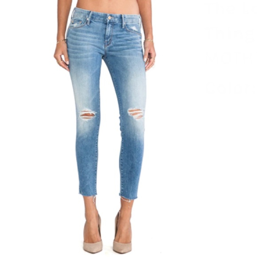 Mother Looker Ankle Fray Jeans in Wild Thing